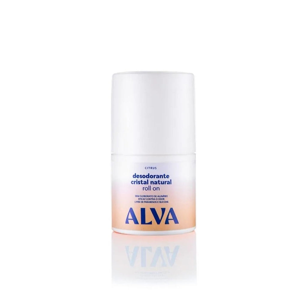 Desodorante Roll on Cristal Natural Citrus Vegano Alva 50ml