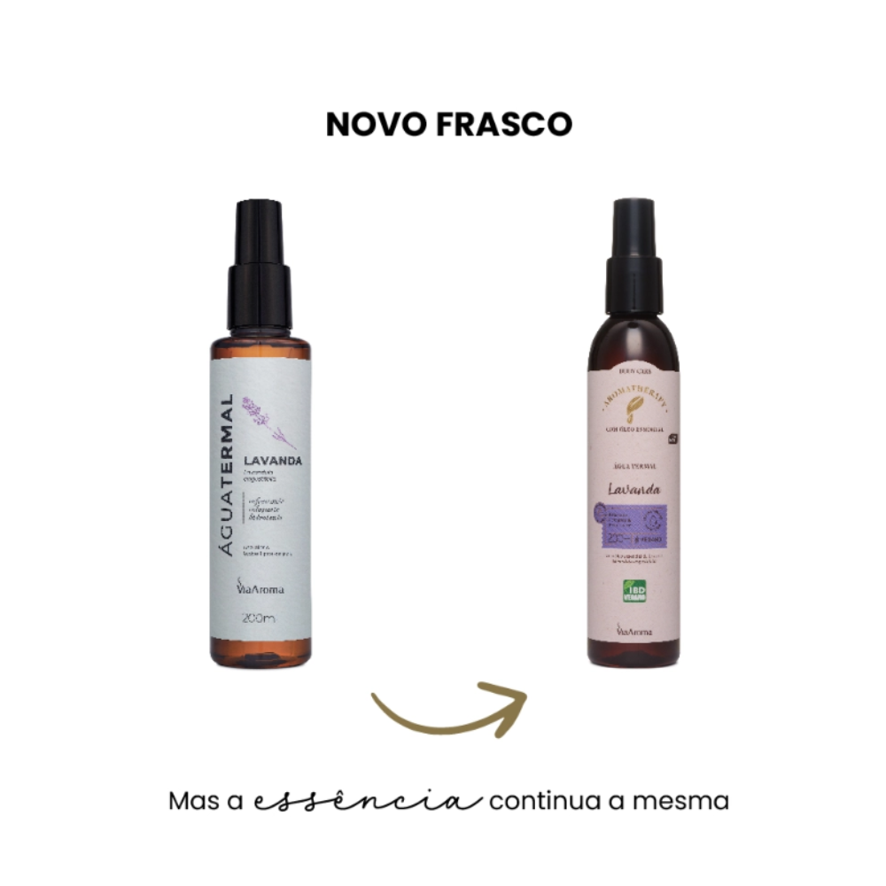 Água Termal com Óleo Essencial de Lavanda – Via Aroma 200ml