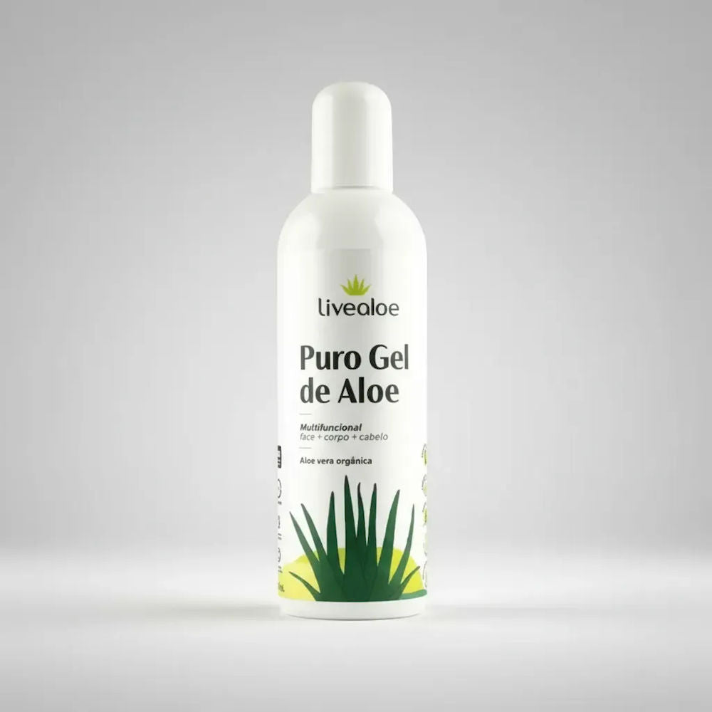 Puro Gel Natural Orgânico Aloe Vera Livealoe 500ml