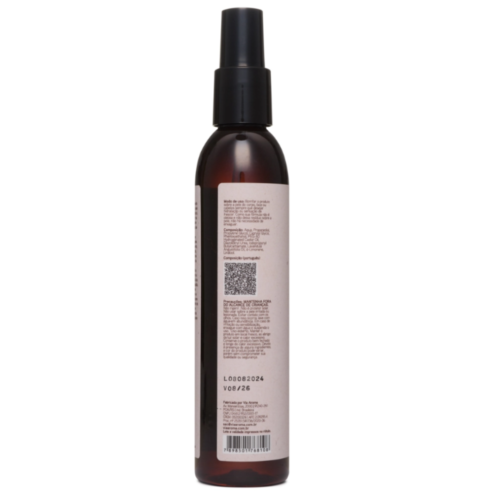 Água Termal com Óleo Essencial de Lavanda – Via Aroma 200ml