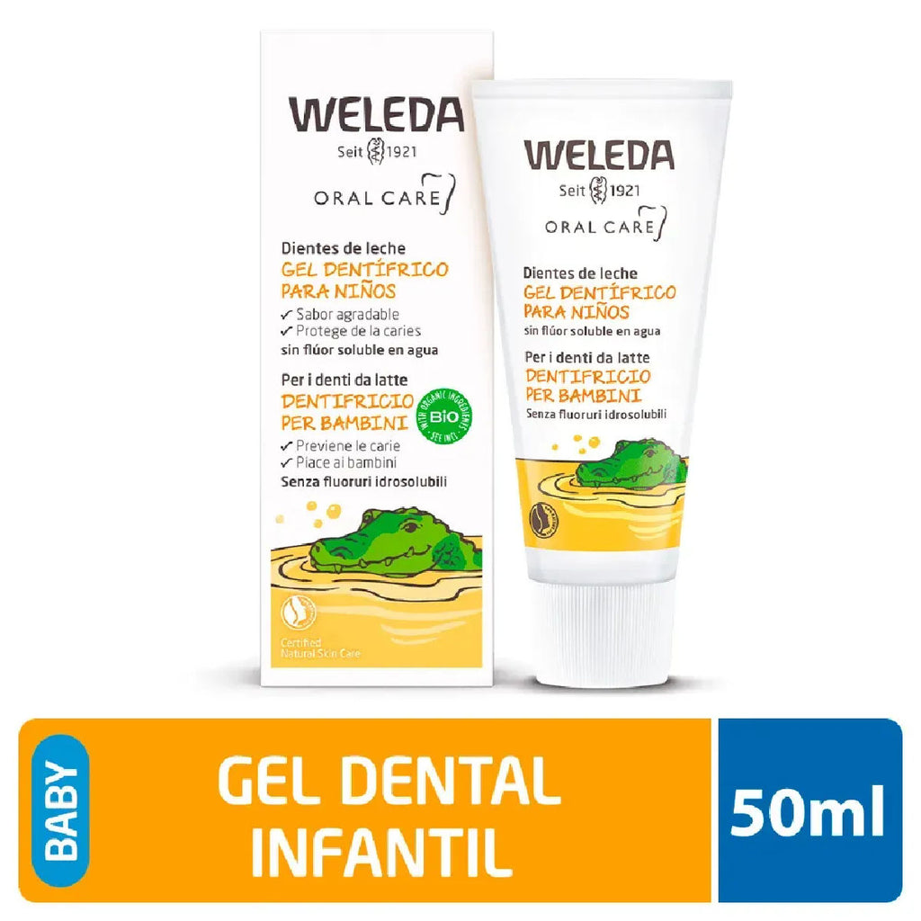 Gel Dental Infantil Weleda Sem Flúor 50ml