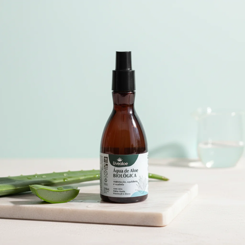 Água de Aloe Biológica 210 ML - Tônico Facial Natural Livealoe