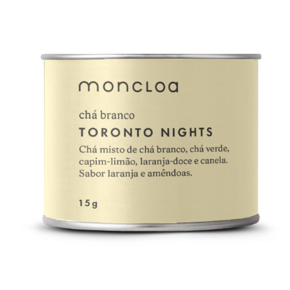 Chá Branco Toronto Nights Moncloa Mini Lata 15g