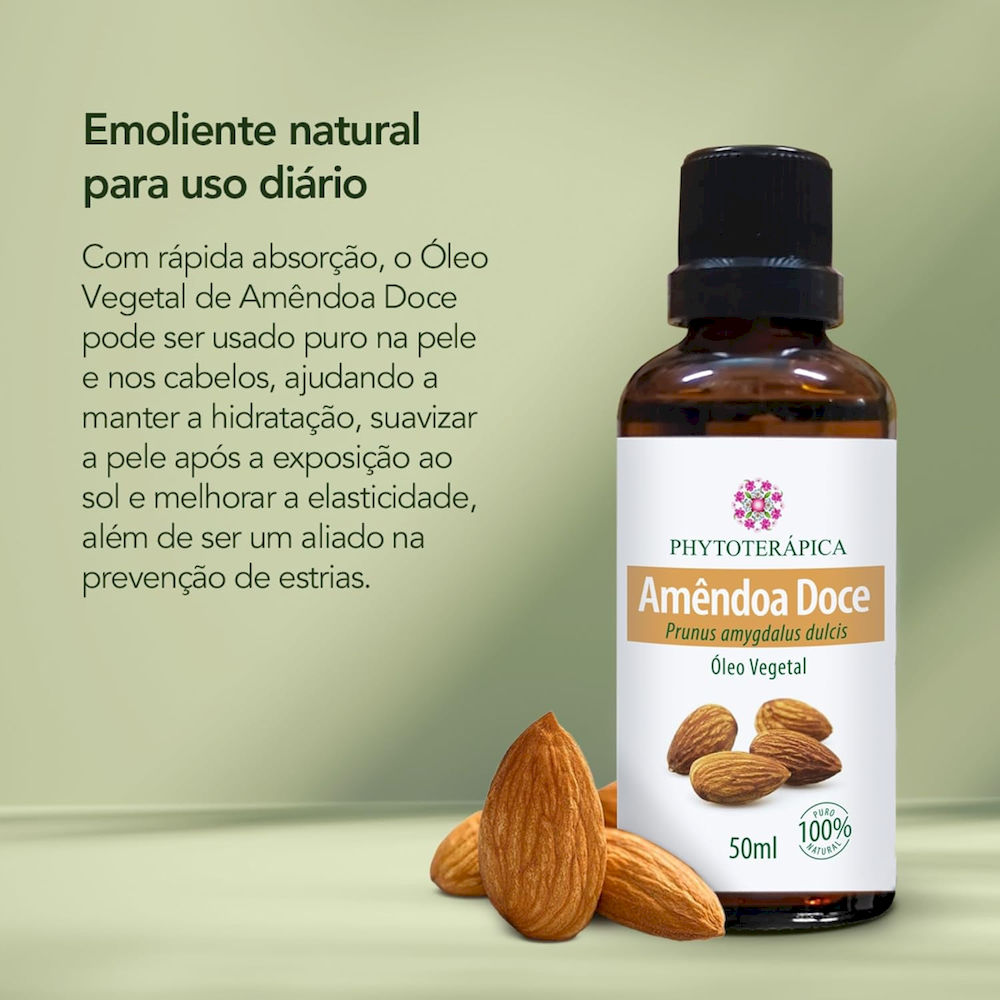 Óleo Vegetal de Amêndoa Doce Phytoterápica 50ml