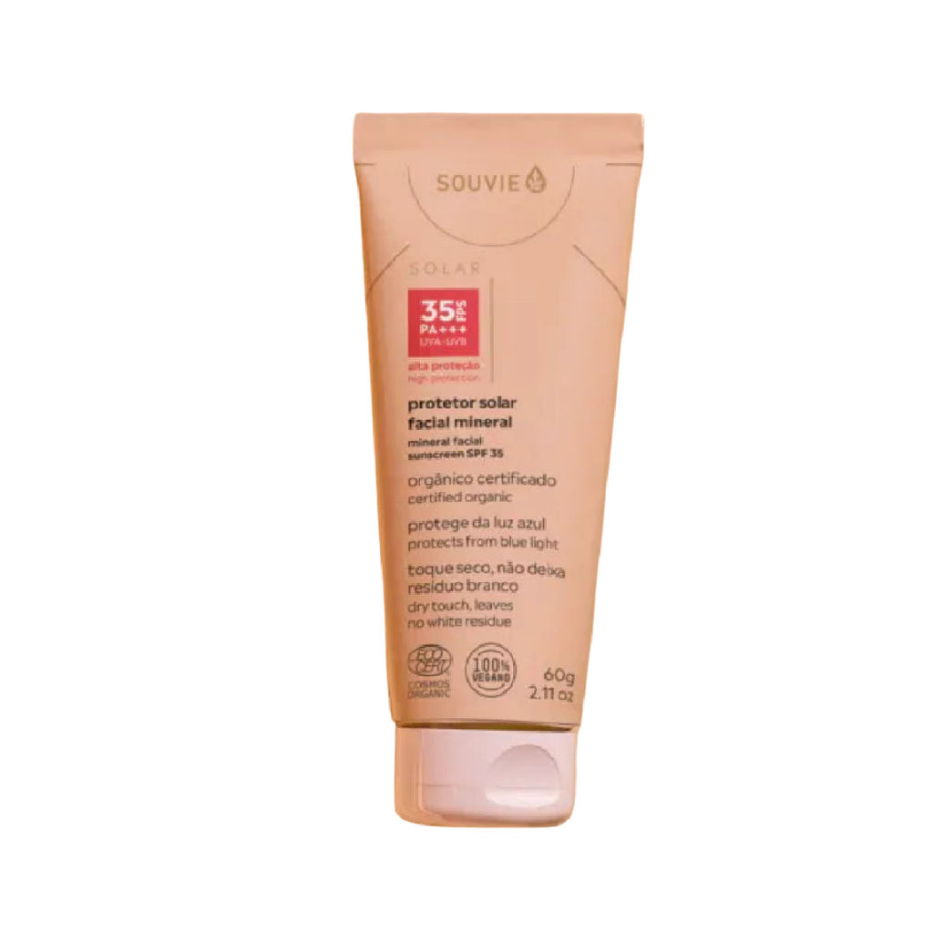 Protetor Solar Facial Mineral FPS 35 Souvie 60g