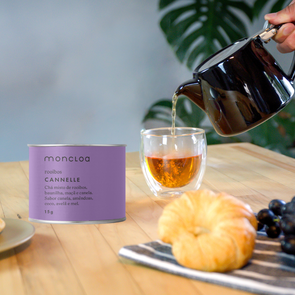 Chá Cannelle Moncloa Mini Lata 15g Rooibos com Canela