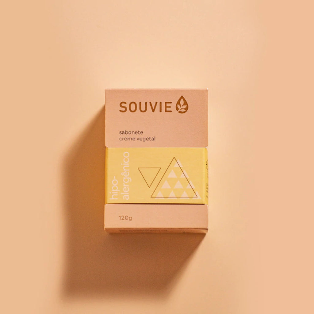 Sabonete Creme Vegetal Hipo Alergênico Souvie 120g