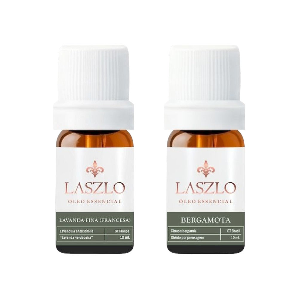 Kit Óleos Essenciais Laszlo Lavanda e Bergamota