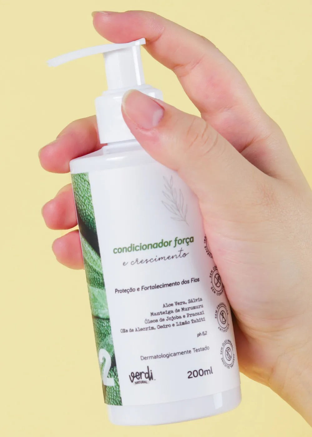 Condicionador Natural para Força e Crescimento Capilar Verdi 200ml