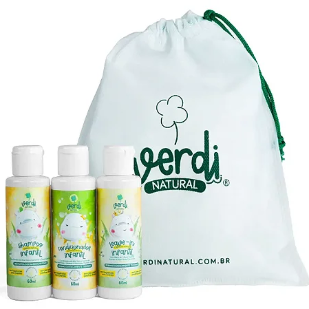 Kit Capilar Travel Verdi Natural – Aloe Vera & Óleos Essenciais