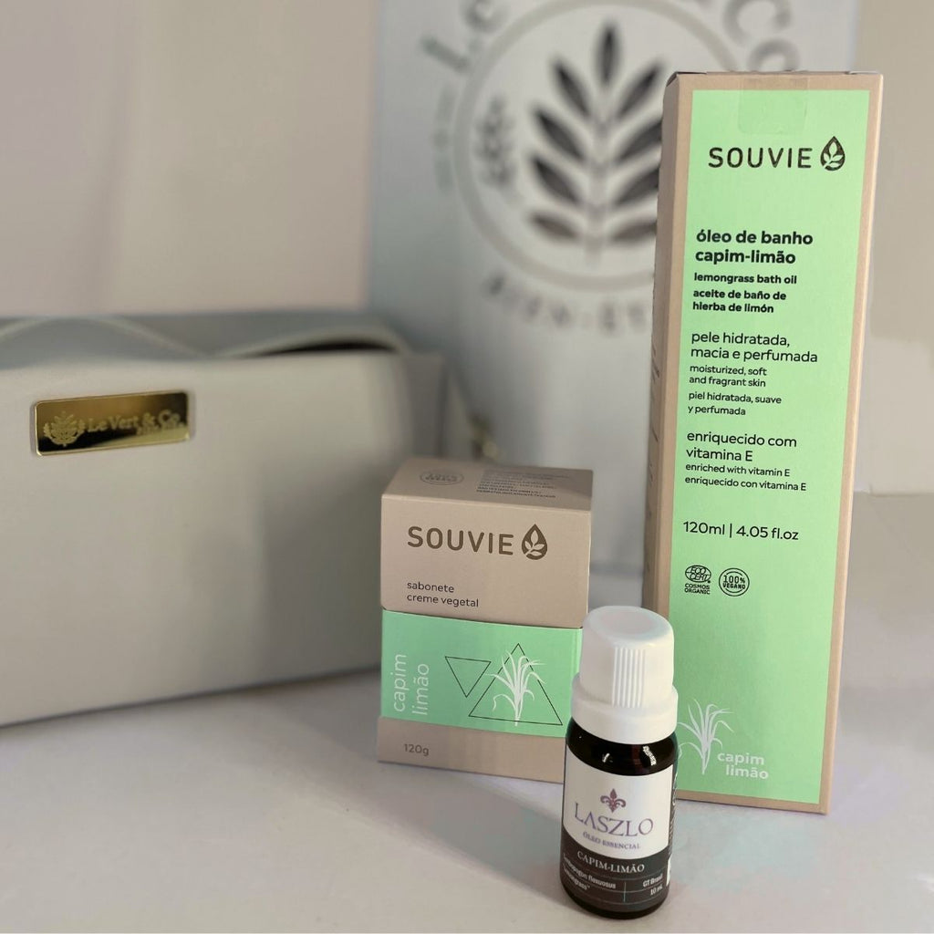 Kit Óleo de Capim-Limão, Sabonete Vegetal e Óleo Essencial