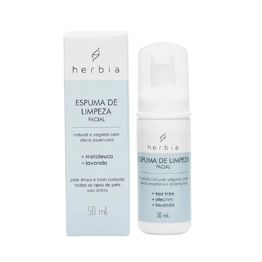 Espuma de Limpeza Facial Herbia 50ml