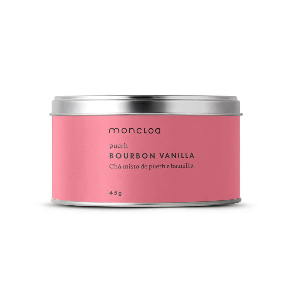 Chá Puerh Bourbon Vanilla Moncloa Lata 45g