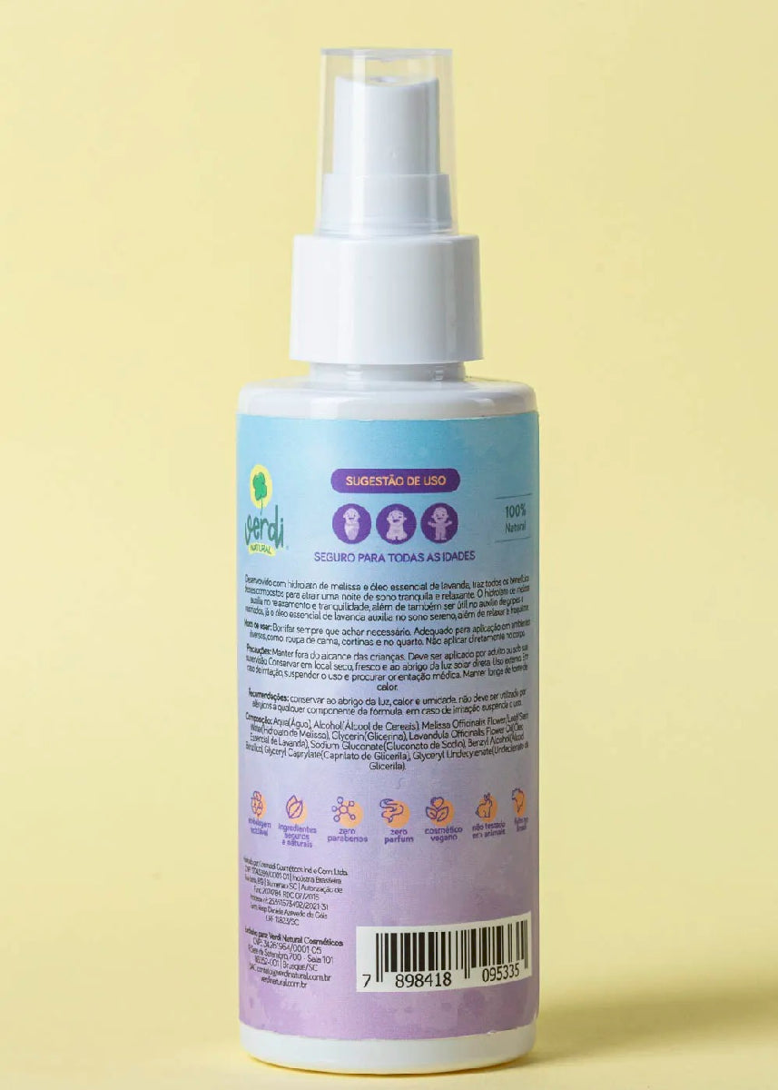 Baby Room Mist Spray Relaxante para Bebê com Lavanda e Melissa