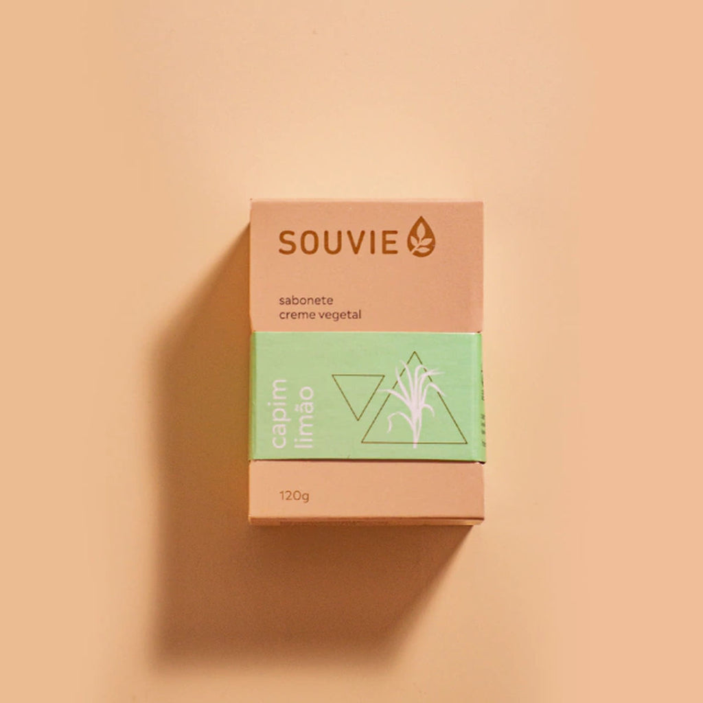 Sabonete Creme Vegetal Capim-Limão Souvie 120g