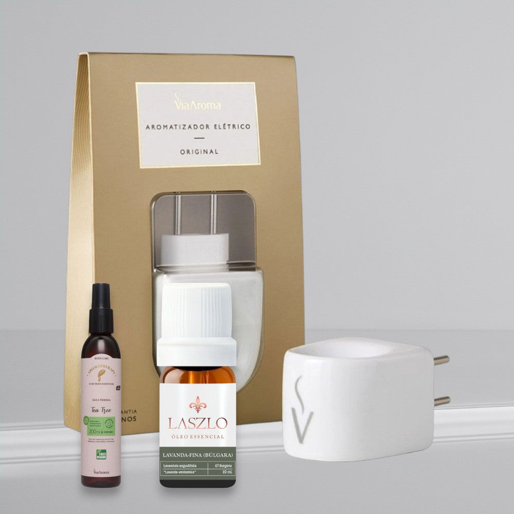 Kit Equilíbrio Duo (Tea Tree + Lavanda + Difusor)