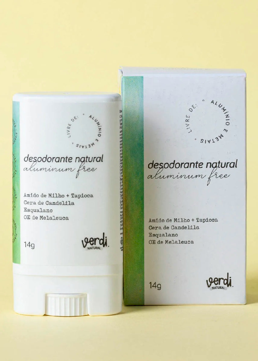 Desodorante Stick Natural Sem Alumínio Verdi Natural 14g