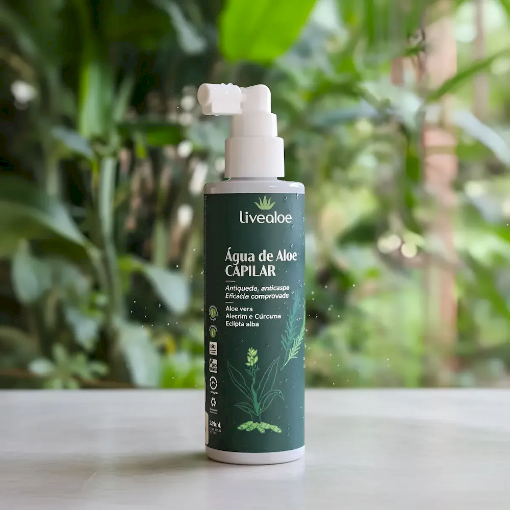 Água de Aloe Capilar Livealoe Natural e Orgânica 200ml