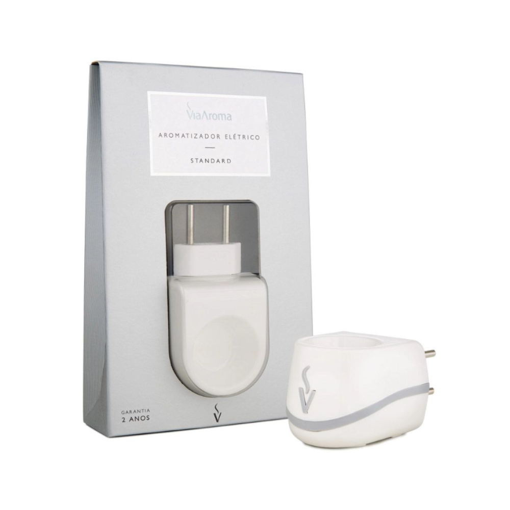 Difusor Aromatizador Elétrico Bivolt Standard Via Aroma (Branco)