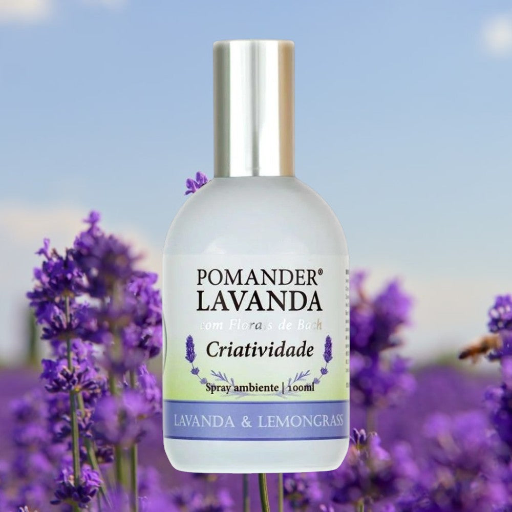 Spray Ambiente Lavanda e Lemongrass Criatividade 100ml - Pomander