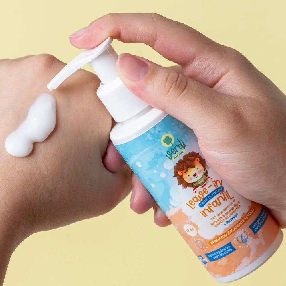 Kit Infantil Natural Verdi – Shampoo, Condicionador e Leave-in com Lavanda, Laranja Doce e Camomila