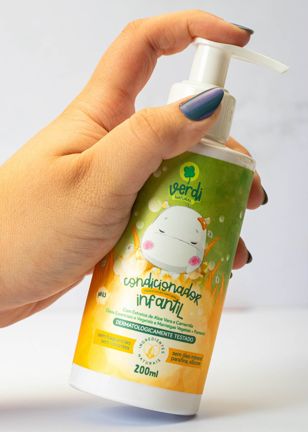 Kit Shampoo + Condicionador + Leave In Creme de Pentear Infantil Aloe Vera