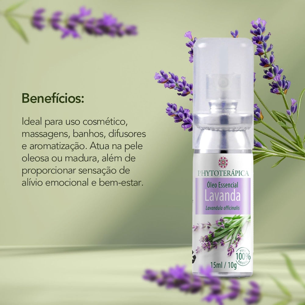 Óleo Essencial de Lavanda (GT França) em Aerossol Phytoterápica 15ml