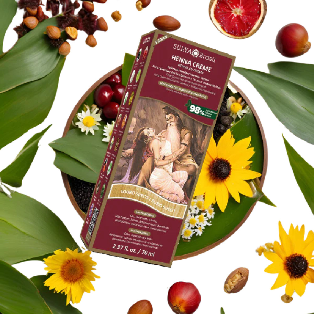 Henna Creme Louro Sueco Surya Brasil 70ml