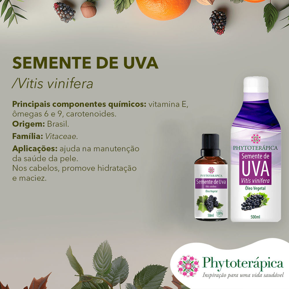 Óleo Vegetal de Semente de Uva Phytoterápica 50ml