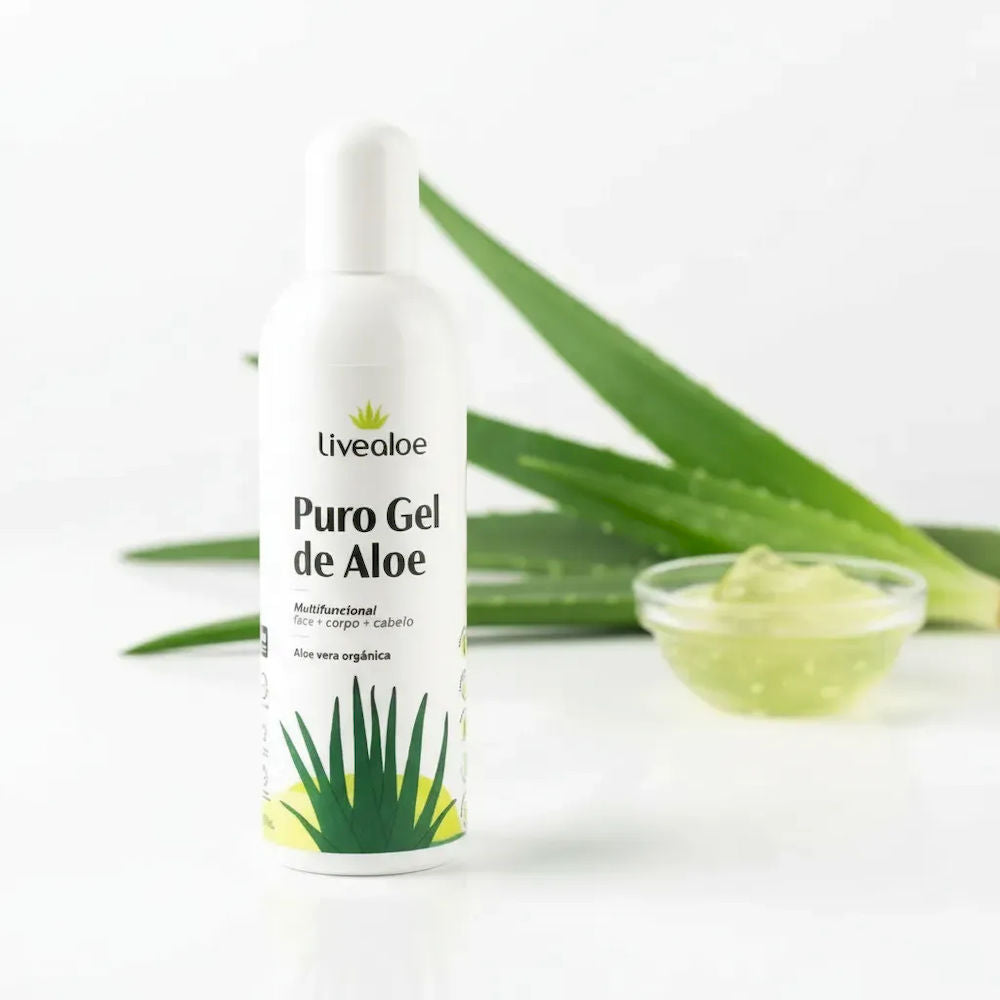 Puro Gel Natural Orgânico Aloe Vera Livealoe 500ml
