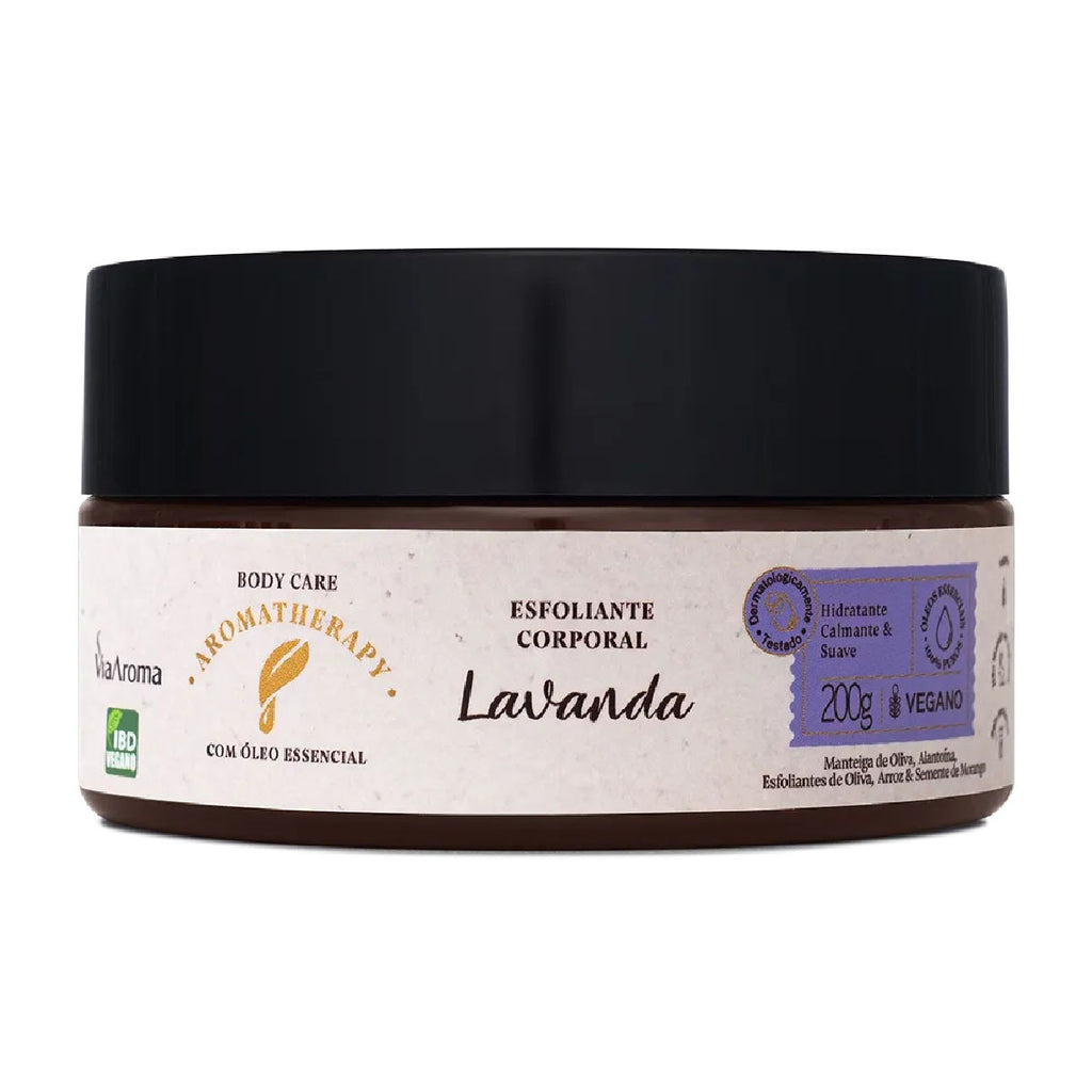 Esfoliante Corporal Lavanda Aromatherapy 200g Via Aroma