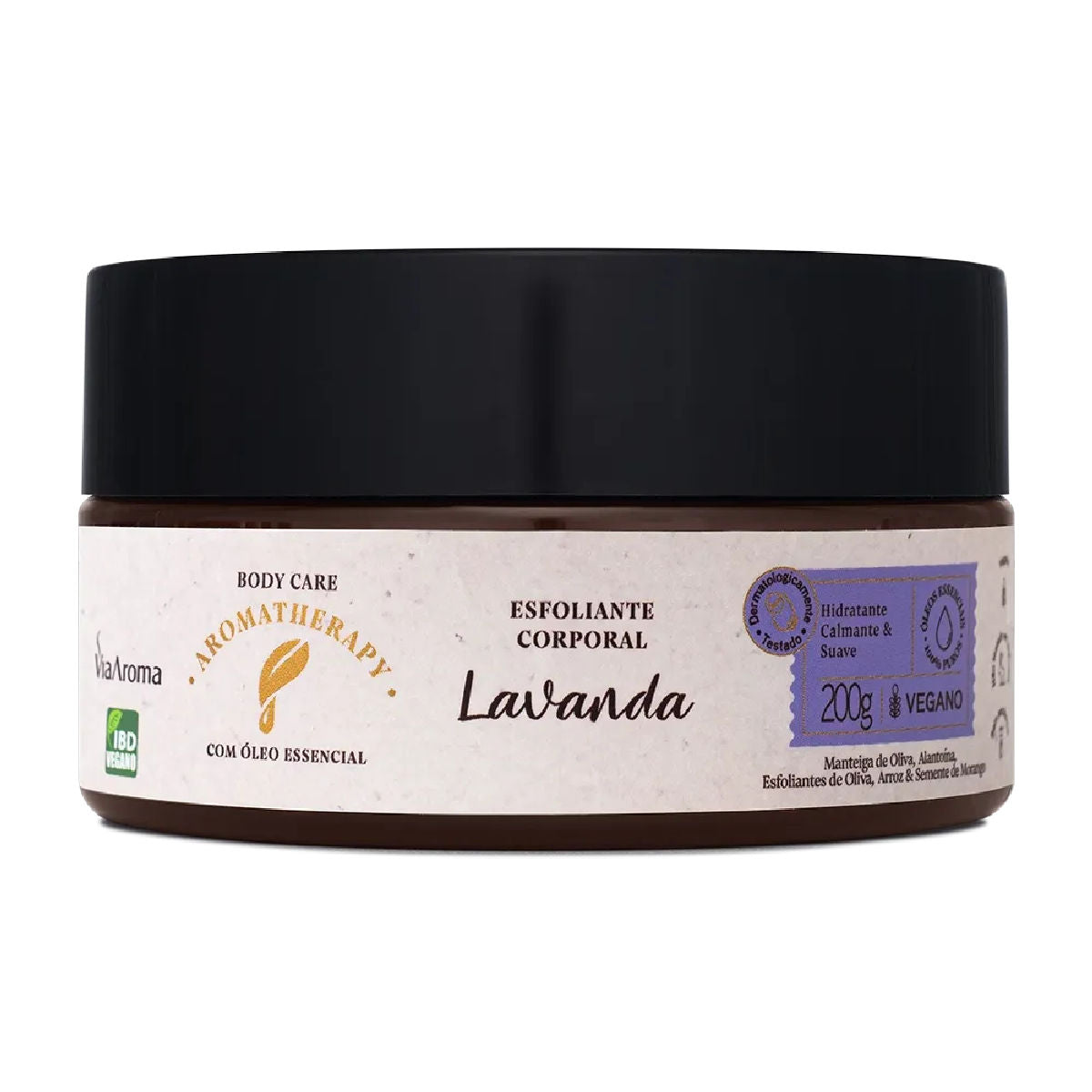 Esfoliante Corporal Lavanda Aromatherapy 200g Via Aroma