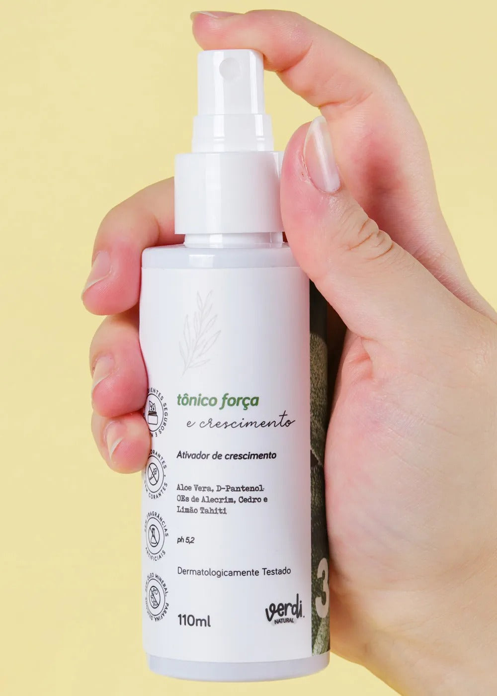 Tonico Natural para Força e Crescimento Capilar Verdi 110ml