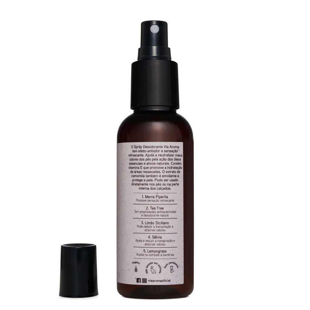 Spray Desodorante Spa dos Pés Aromatherapy Via Aroma 120mL