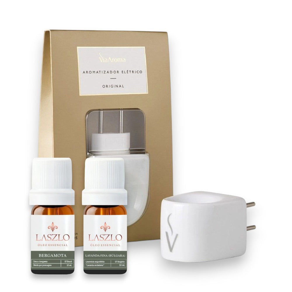 Kit Tranquilidade Duo (Bergamota + Lavanda + Difusor)