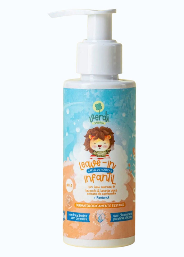 Kit Cabelo Infantil - Shampoo + Condicionador + Spray Clareador Verdi Natural