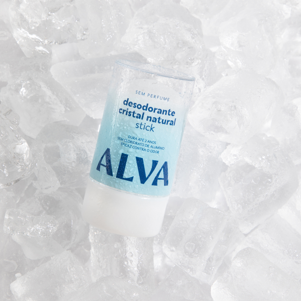 Desodorante Cristal Stick Vegano 120g Alva
