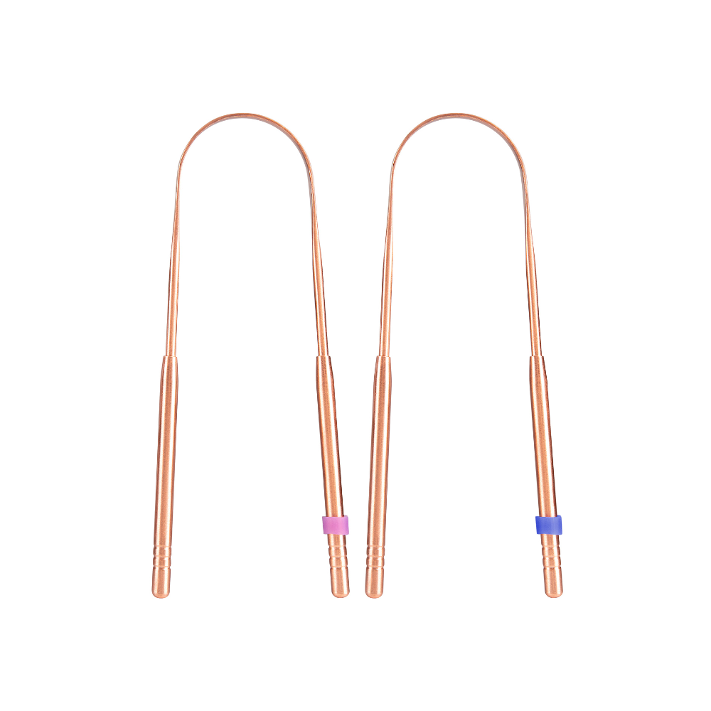 Kit Raspador de Língua de Cobre Alva + Identificador de Raspador