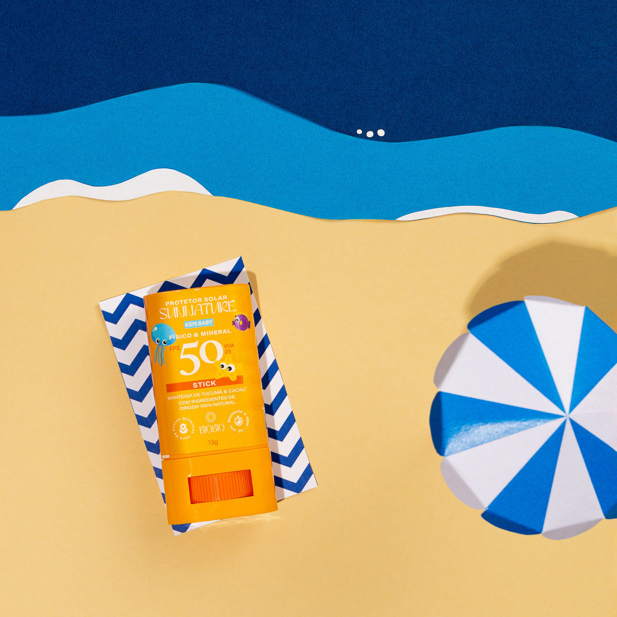 Protetor Solar Infantil em Bastão FPS 50