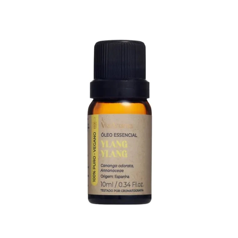 Oleo Essencial Ylang Ylang Via Aroma 10ml 100% Puro Natural Vegano