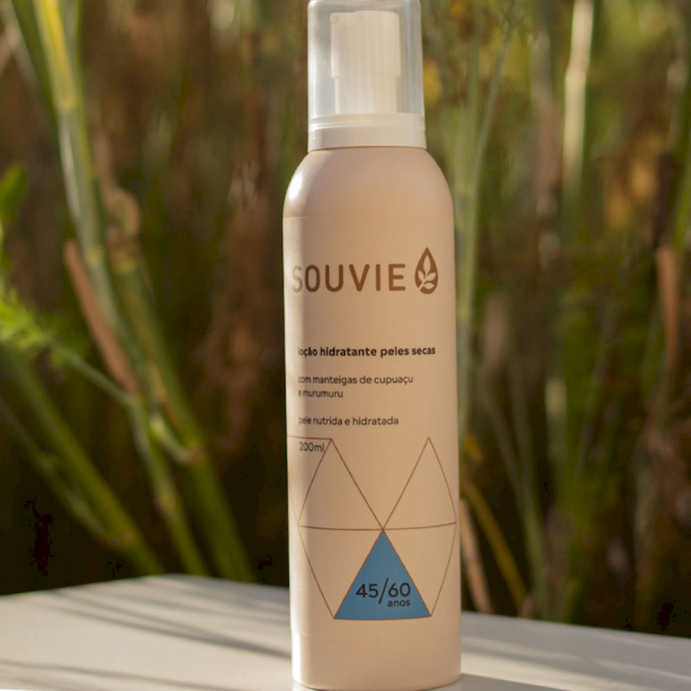 Loção Hidratante Peles Secas 45+ Souvie 200ml