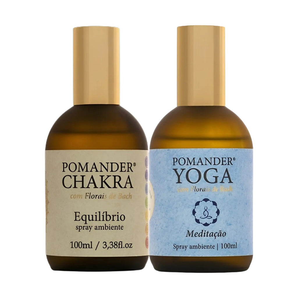Kit Pomander Chakra Equilíbrio + Yoga Meditação Spray Ambiente - 100ml