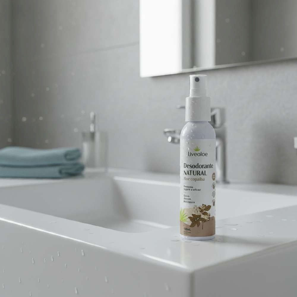Desodorante Natural Aloe Copaíba Livealoe 120ml