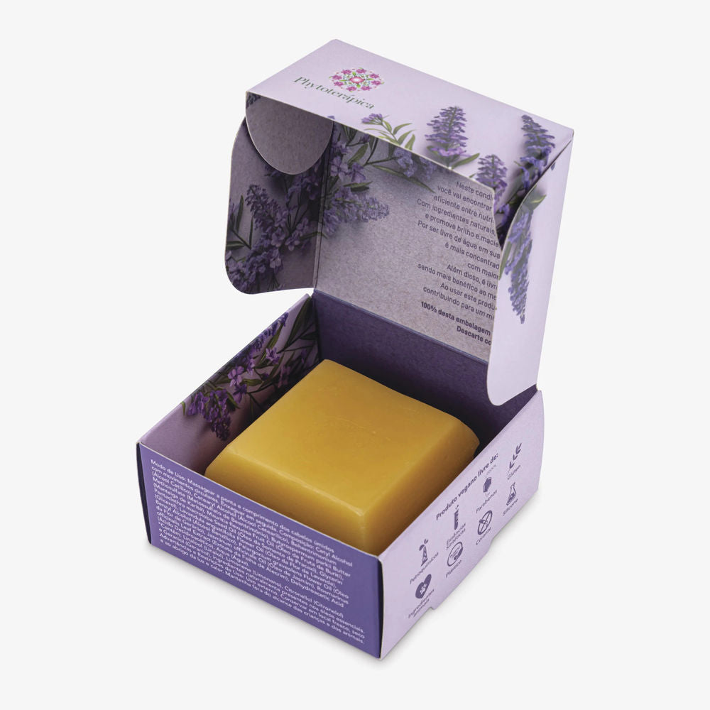 Condicionador em Barra Lavanda, Jasmim e Gerânio 45g - Phytoterápica