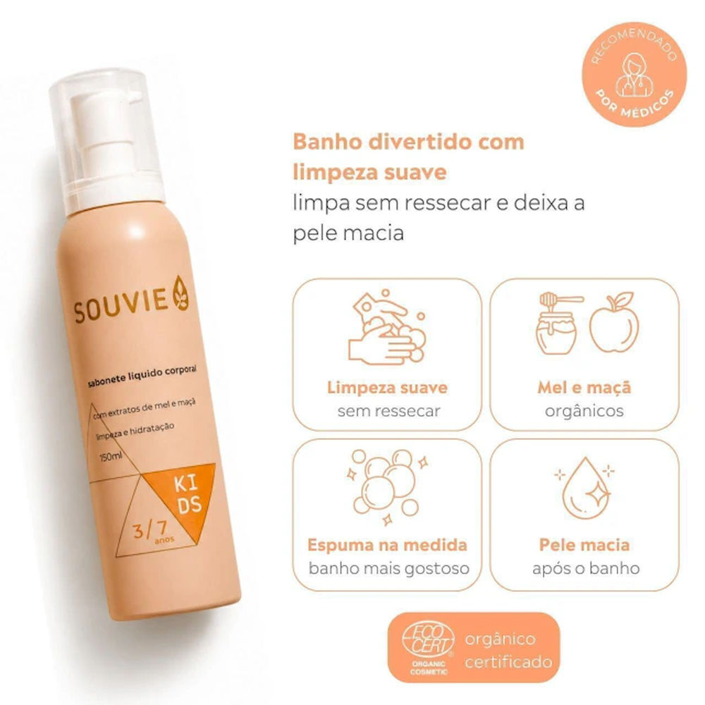 Sabonete Líquido Corporal Infantil Souvie 150ml