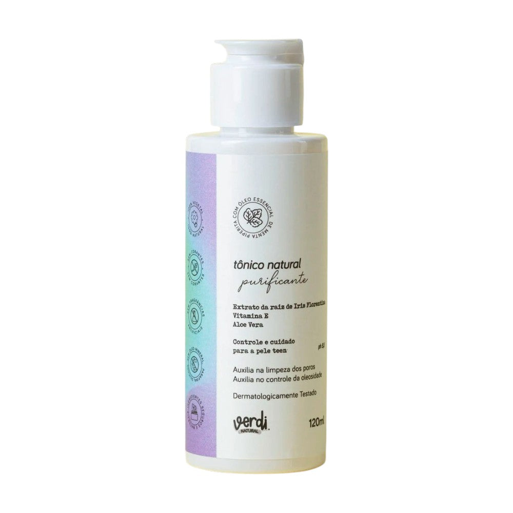 Tônico Facial Natural para Pele com Acne e Oleosa 120ml - Verdi