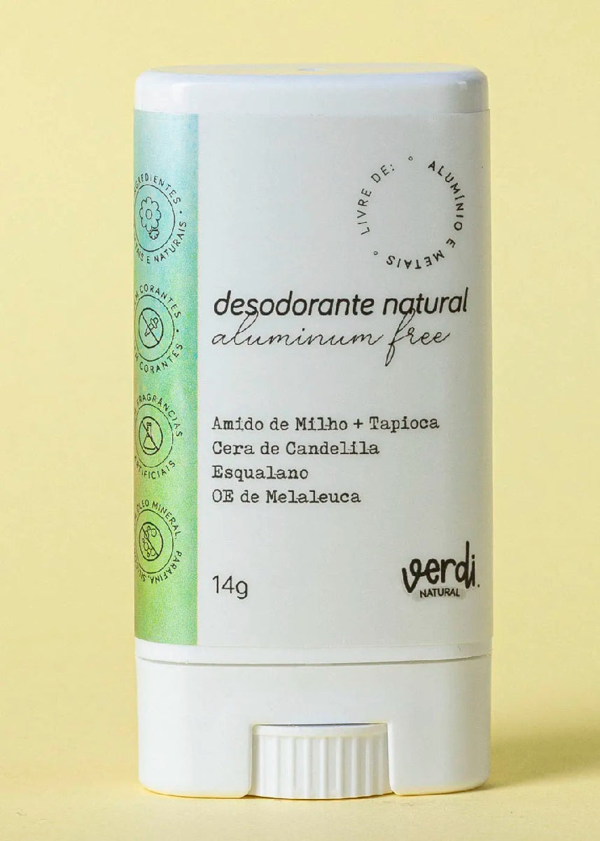 Desodorante Stick Natural Sem Alumínio Verdi Natural 14g