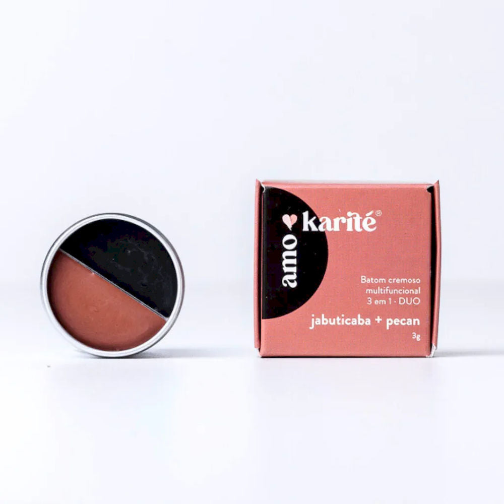 DUO Batom Cremoso Multifuncional 3 em 1 - Jabuticaba + Pecan