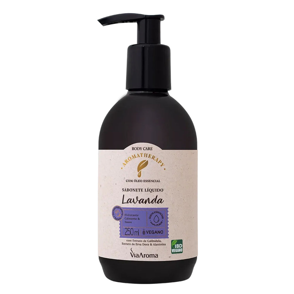 Sabonete Líquido Lavanda Aromatherapy Via Aroma 250ml