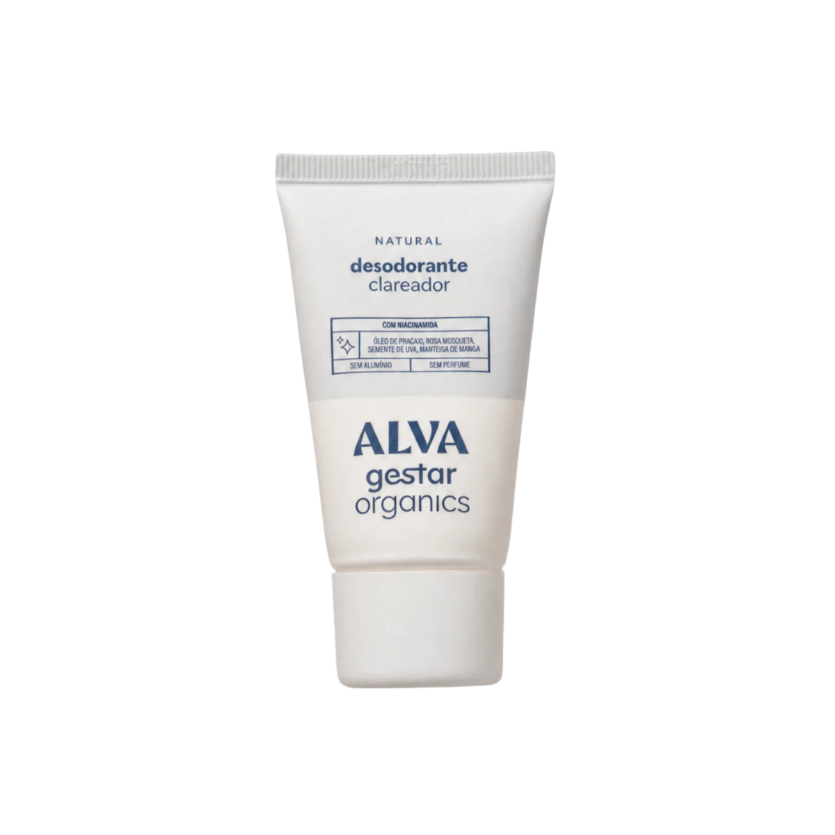 Desodorante Clareador Natural Alva + GestarOrganics 50ml - Sem Aluminio